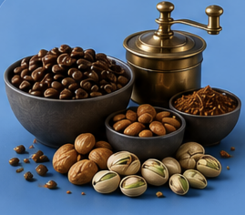 بن ومحامص ومكسرات وعطارة
