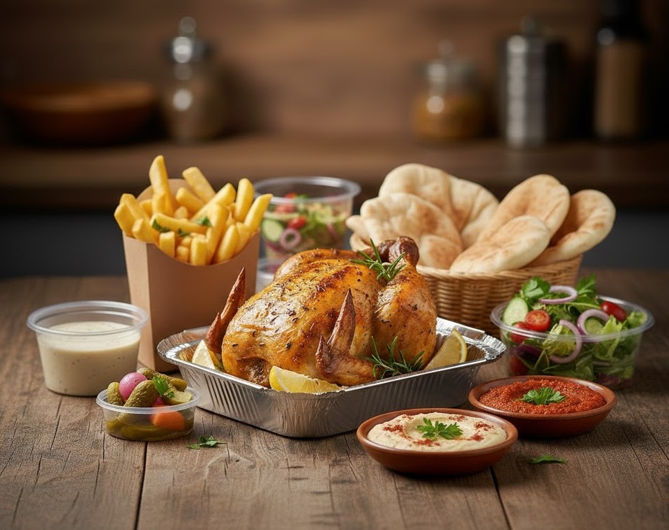 دجاج جريل و توابعه