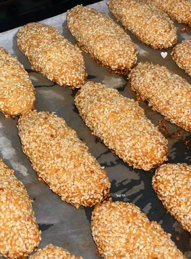 كعك شاي سمسم 