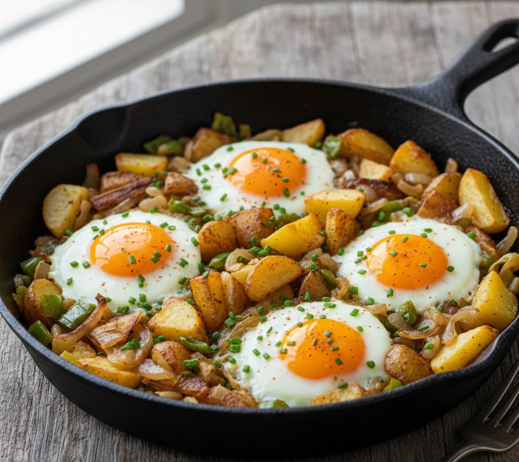 بطاطا مع بيض