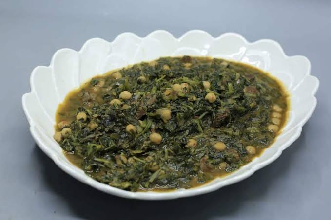 سبانخ لحمه خاروف 