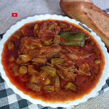 بامية لحمه عجل 