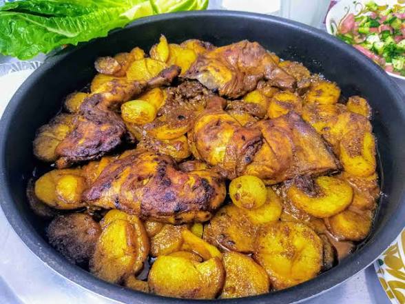 صينية دجاج مع بطاطا