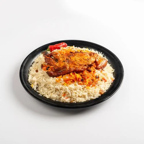 ربع دجاجه مع ارز 