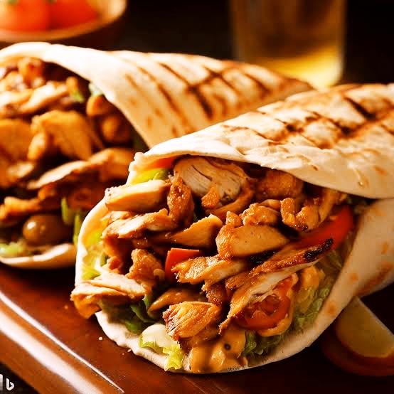 ساندويش شاورما دجاج