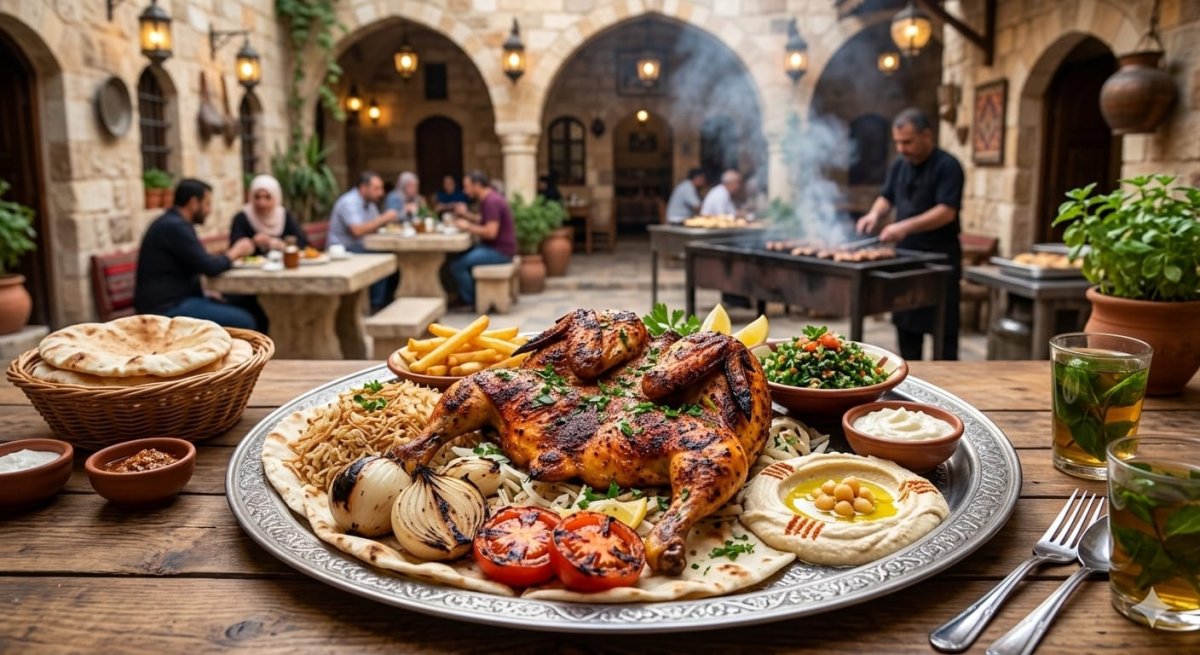 نص دجاجه مشويه
