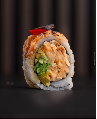 Salmon tempura roll