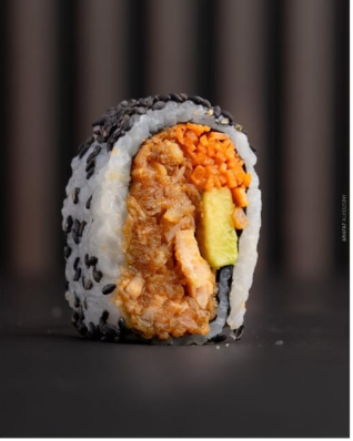 Salmon teriyaki roll