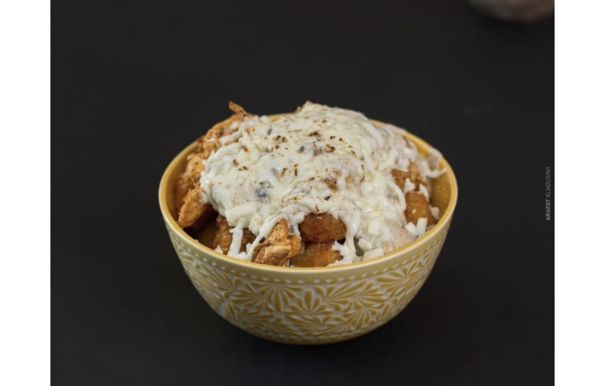 دجاج بالكريمة 