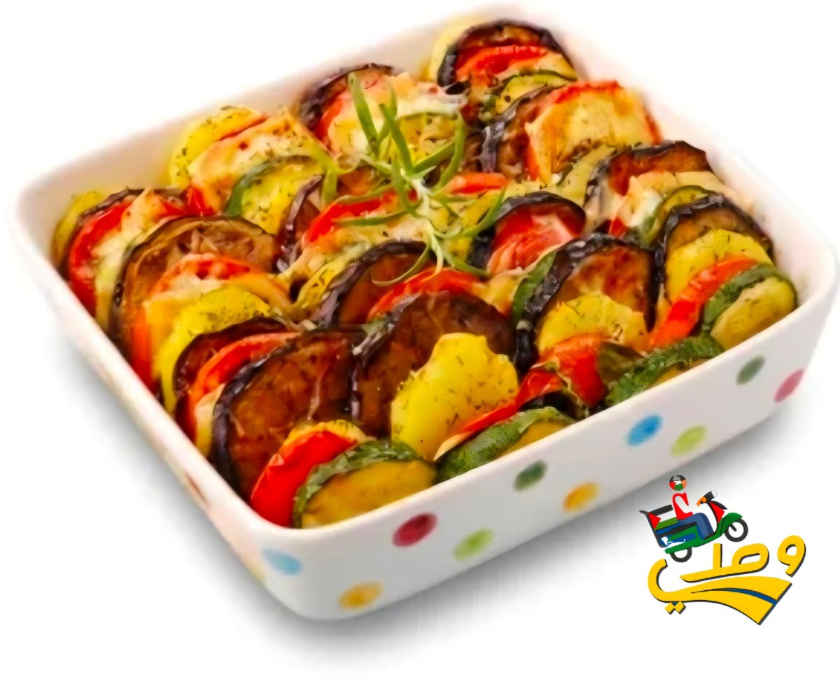 صينية خضار مع رز