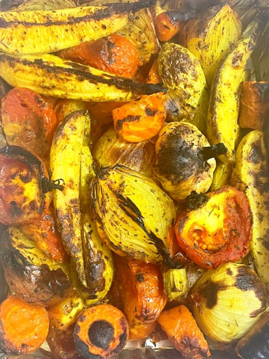 وجبة زرب مع خضار مشوي مشكل