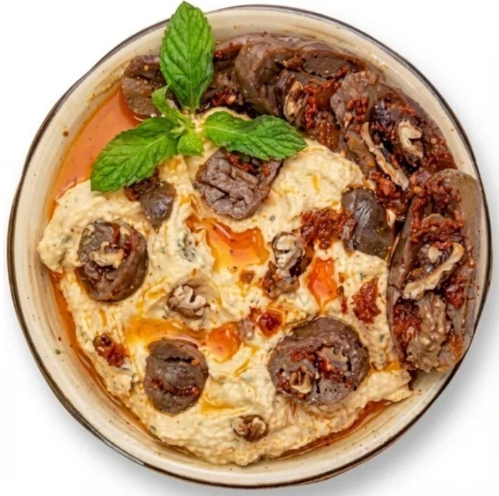 لبنة مع مكدوس