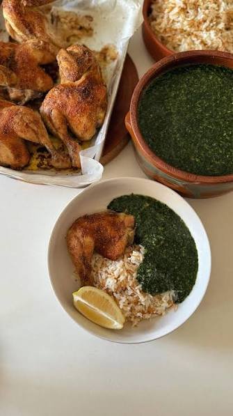 ملوخية مع دجاج